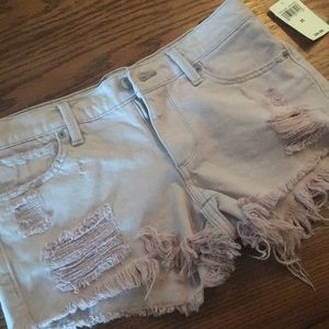 Lucky Brand cut off Jean shorts subtle pink